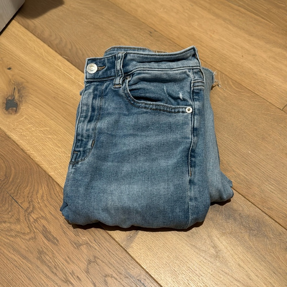 American eagle festival flares in a size six. super flattering!